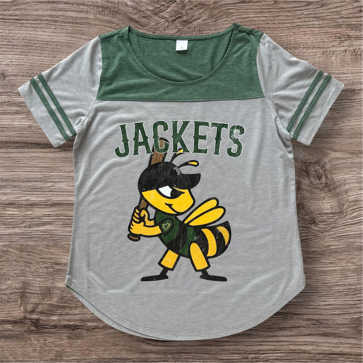 Ladies Baseball Fan Tee - Retro Jacket