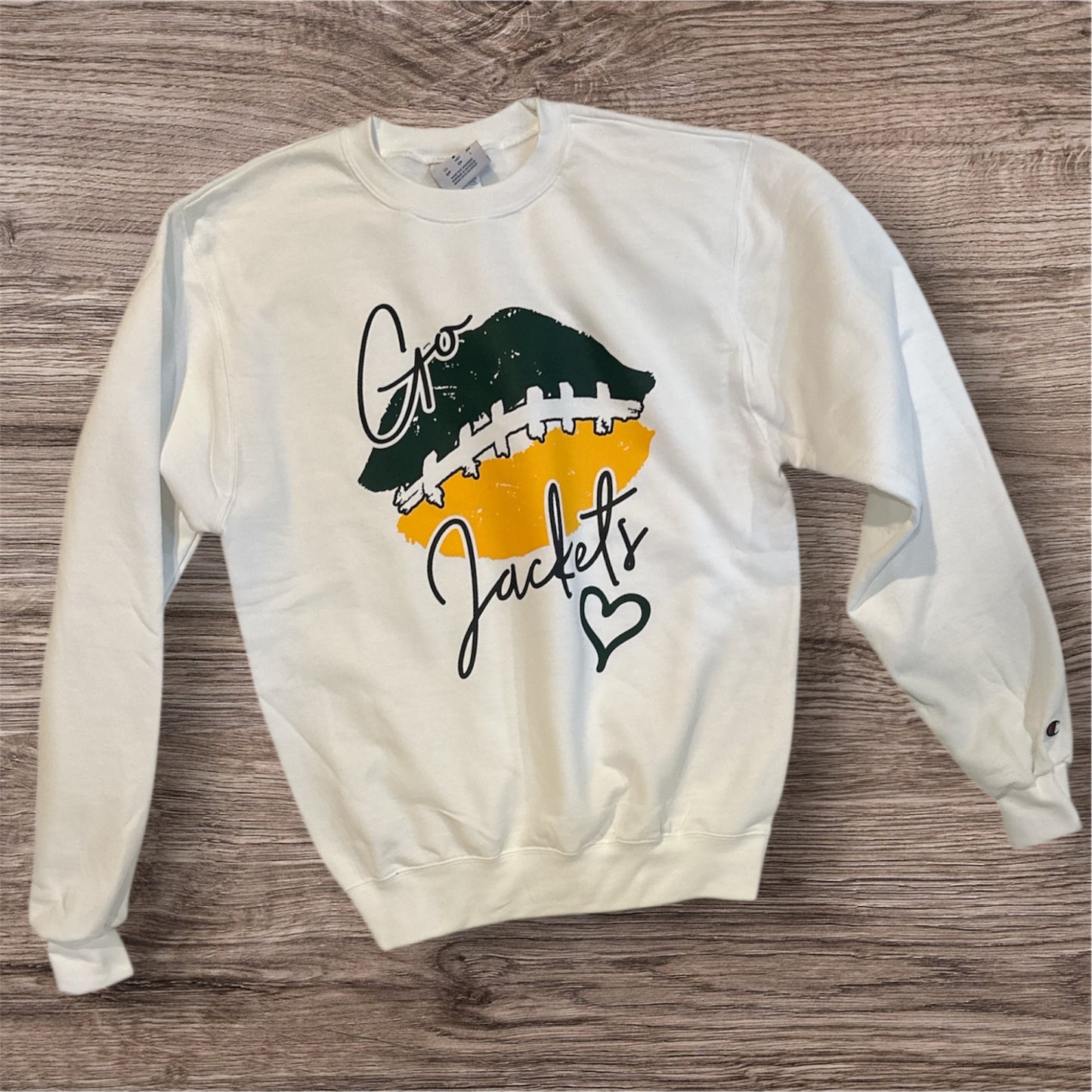 CLEARANCE - Go Jackets Football Crewneck