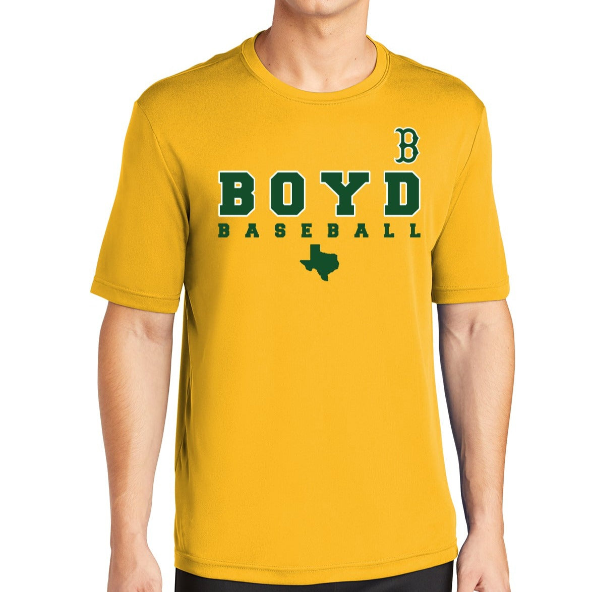 CLEARANCE - Boyd Baseball Practice Tshirt - Gold