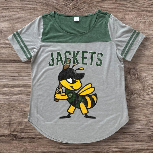 Ladies Baseball Fan Tee - Retro Jacket